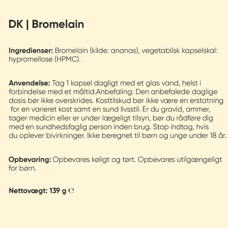 Bromelain 650 mg