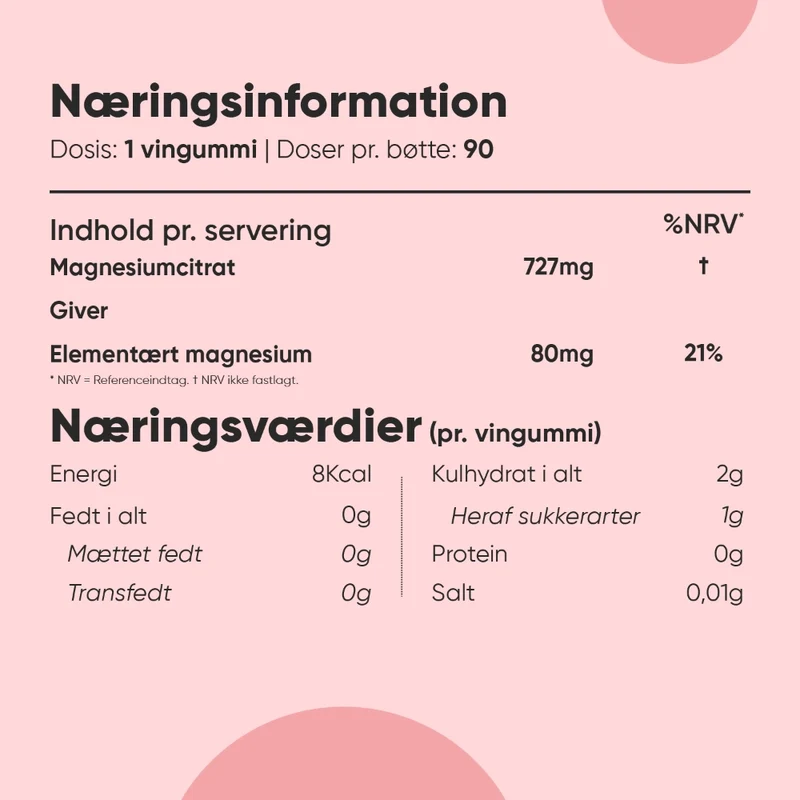 Magnesium Vingummier til Børn