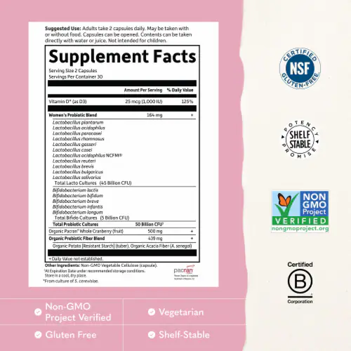 Garden of Life Dr. Formulated Probiotics Urinary Tract+ Shelf-Stable