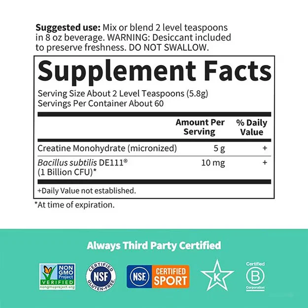 Garden of Life Sport Creatine Plus Probiotics Powder