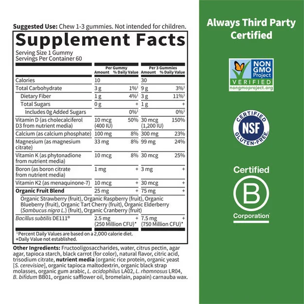 Garden of Life Vitamin Code Calcium & Magnesium Gummies