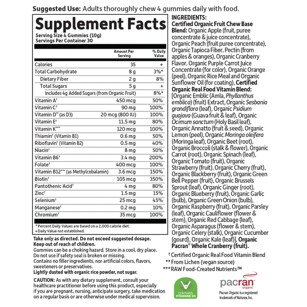 Garden of Life MyKind Women's Multivitamin Gummies