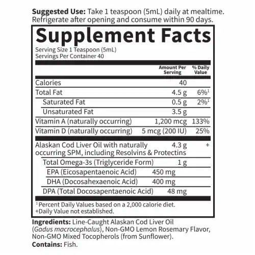 Garden of Life Dr. Formulated Alaskan Cod Liver Oil Liquid