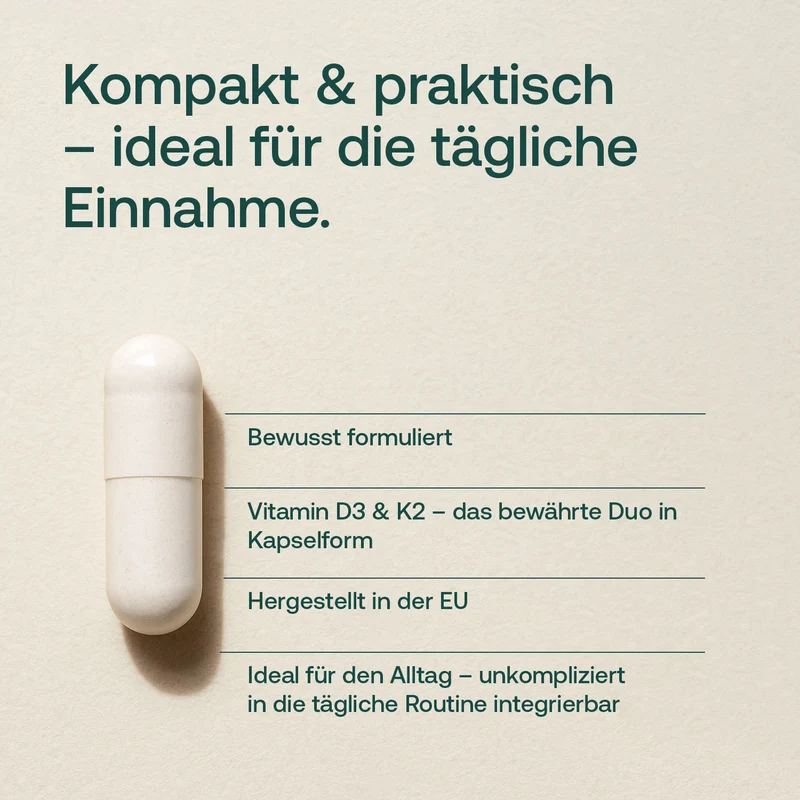 Vitamin D3 + K2 Kapseln