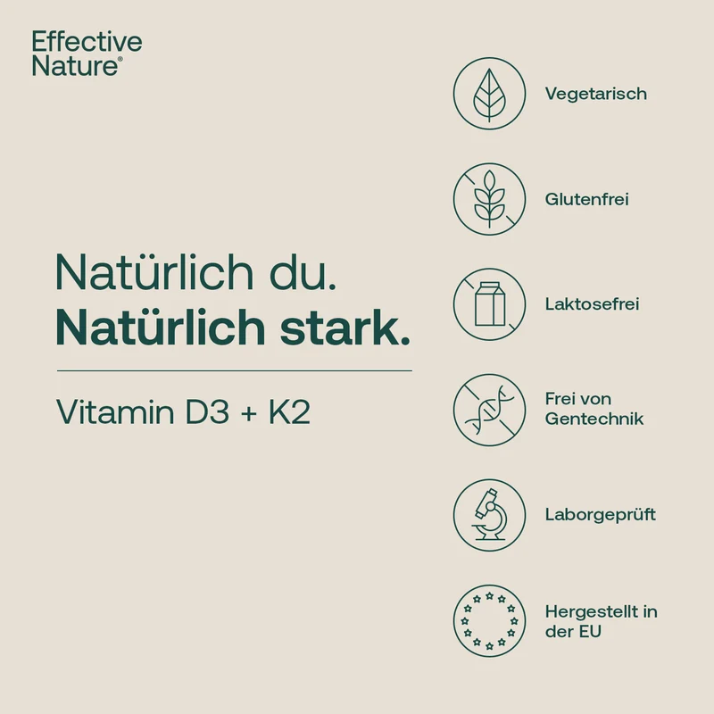 Vitamin D3 + K2 Kapseln