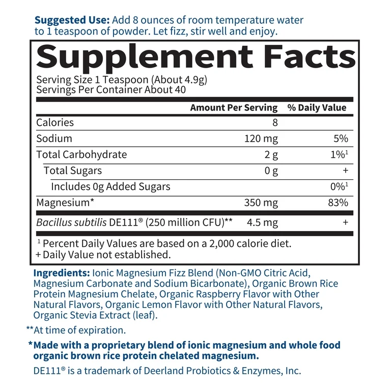 Garden of Life Dr. Formulated Whole Food Magnesium Drink Powder