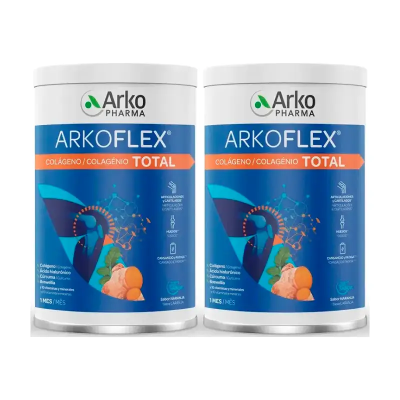 Arkopharma Arkoflex Collagen Total Orange Flavour, 2X390g