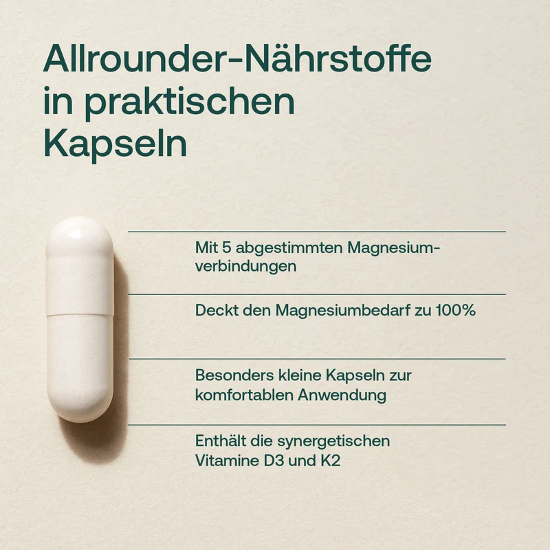 Magnesium Komplex mit Vitamin D3 & K2