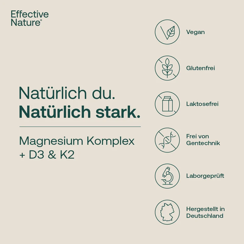 Magnesium Komplex mit Vitamin D3 & K2