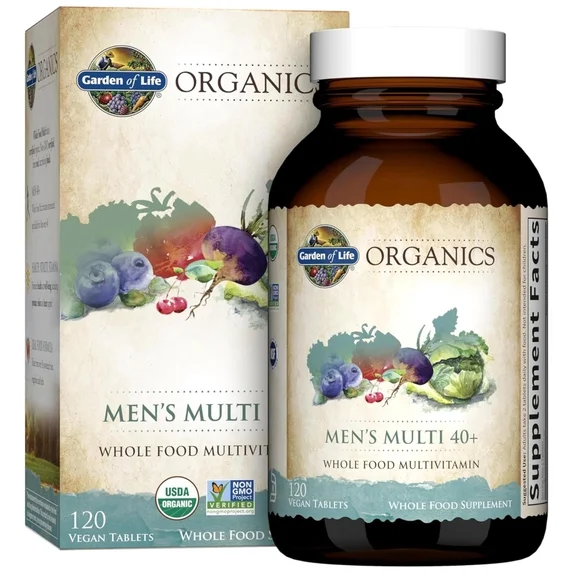 Garden of Life Organics Multi, Whole Food Multivitamin, 120 Tablets