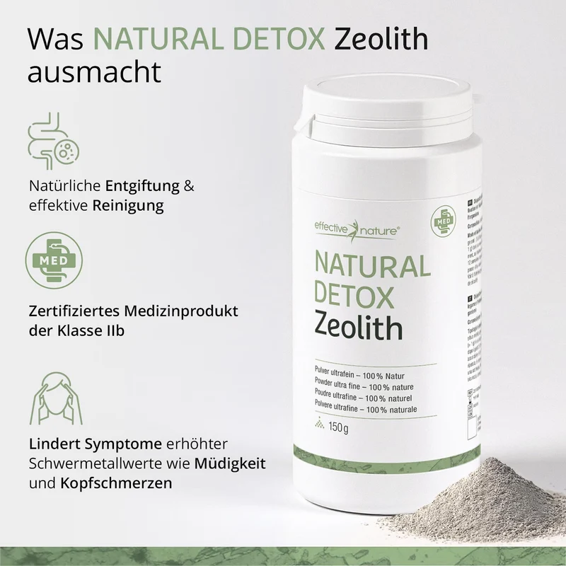 Zeolith Natural Detox Pulver