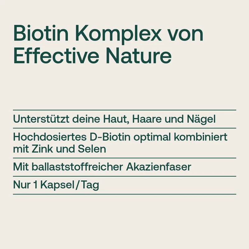 Biotin Komplex Kapseln