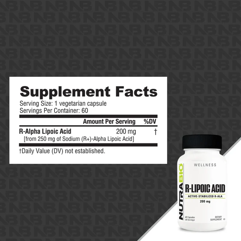 Nutrabio R-Lipoic Acid Capsules