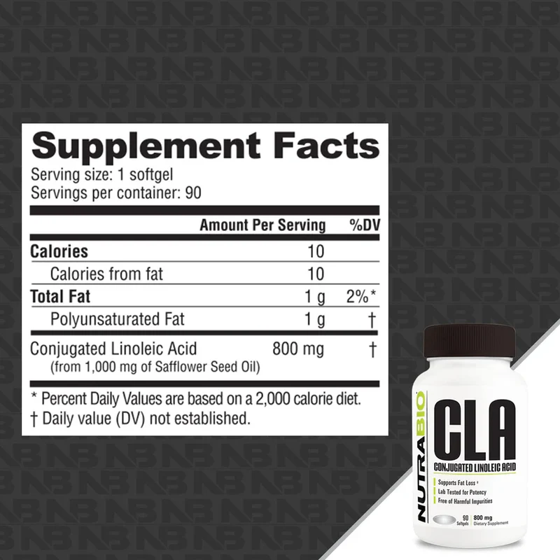 Nutrabio CLA Conjugated Linoleic Acid Capsules