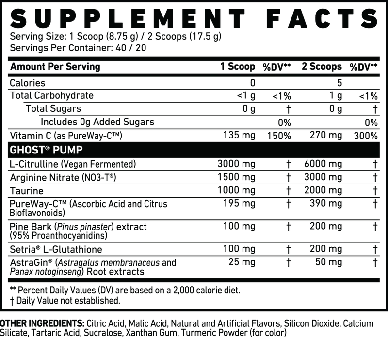 Ghost Pump Powder