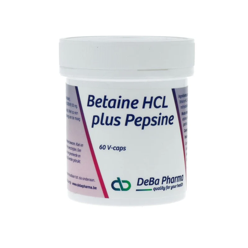Deba Pharma Betaine HCL 400 Mg 60 vcaps