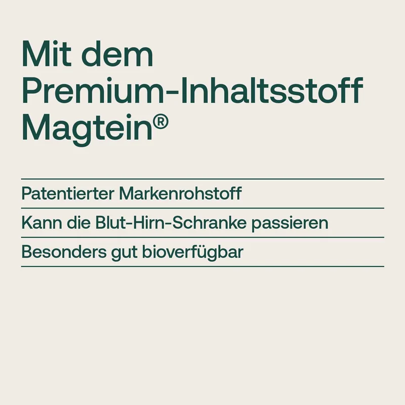 Magnesium-L-Threonat mit Magtein®