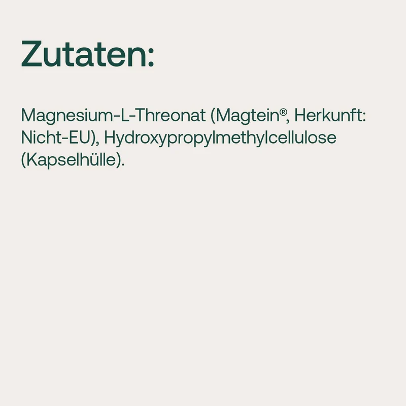 Magnesium-L-Threonat mit Magtein®