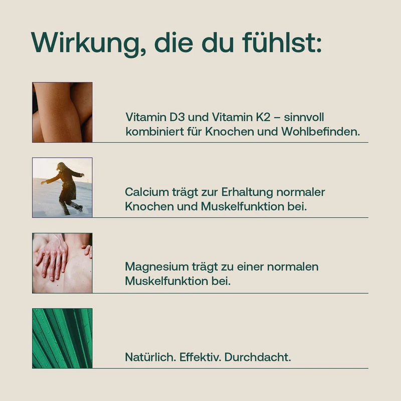Sango Koralle mit Vitamin D3 und K2