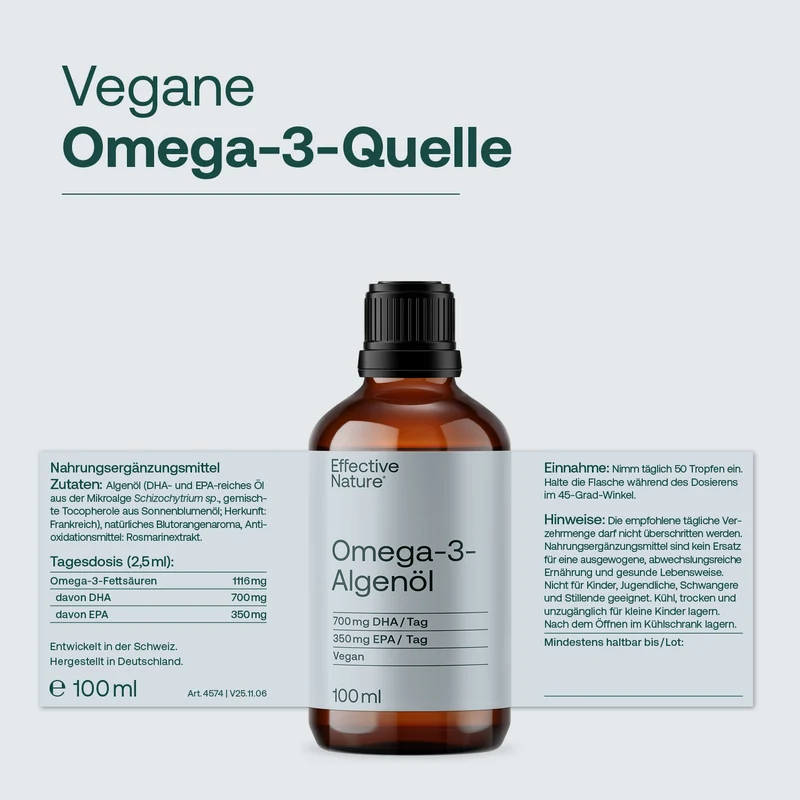 Omega-3-Algenöl Tropfen