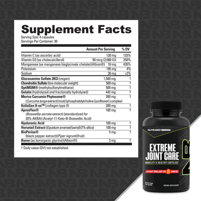 Nutrabio Extreme Joint Care Capsules