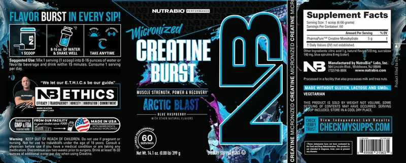 Nutrabio Creatine Burst Powder