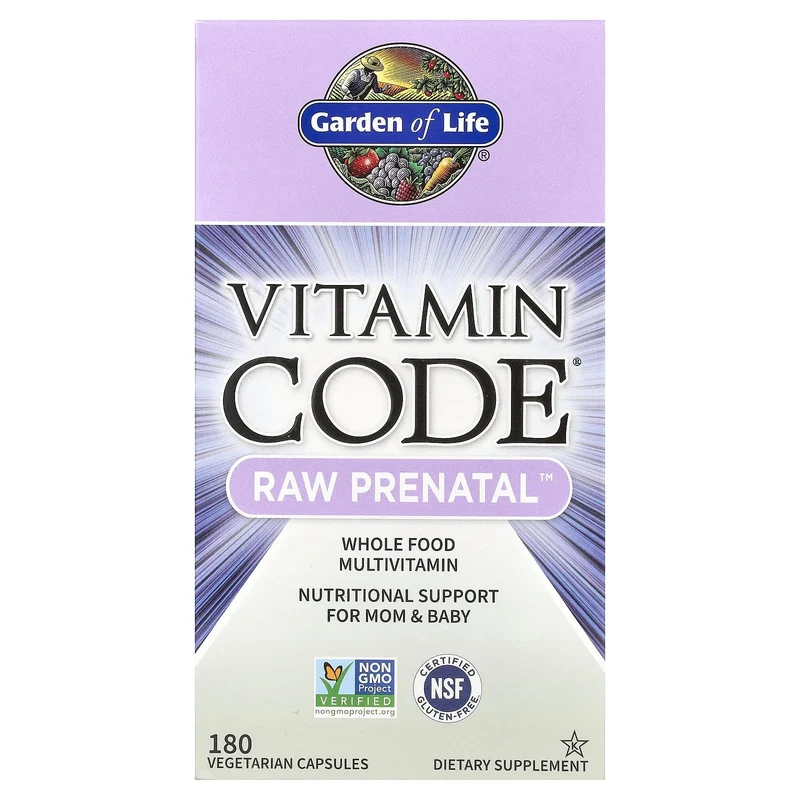 Garden of Life Vitamin Code Raw Prenatal Capsules