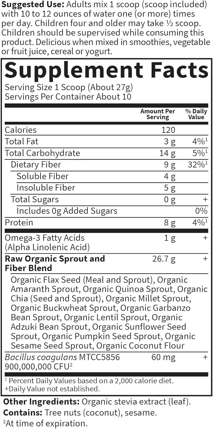 Garden of Life Raw Organic Fiber