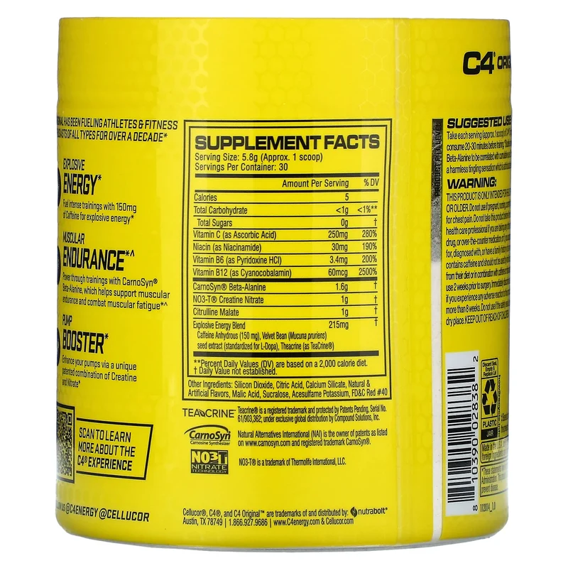Cellucor C4 Original Preworkout Powder