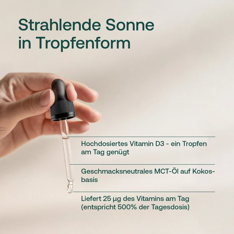 Vitamin D3 Tropfen in Kokosöl