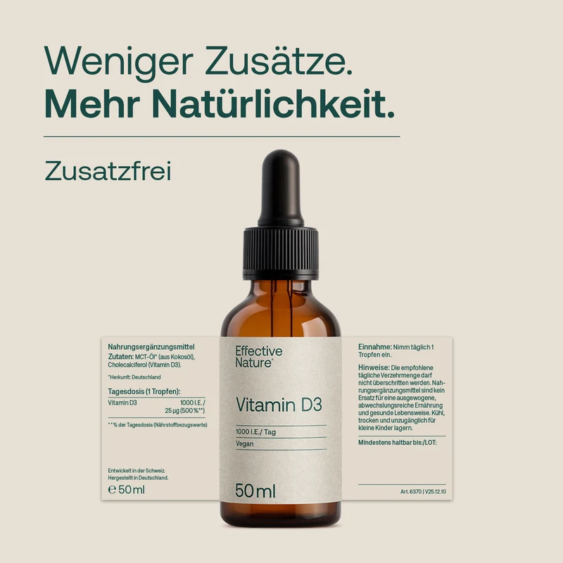Vitamin D3 Tropfen in Kokosöl