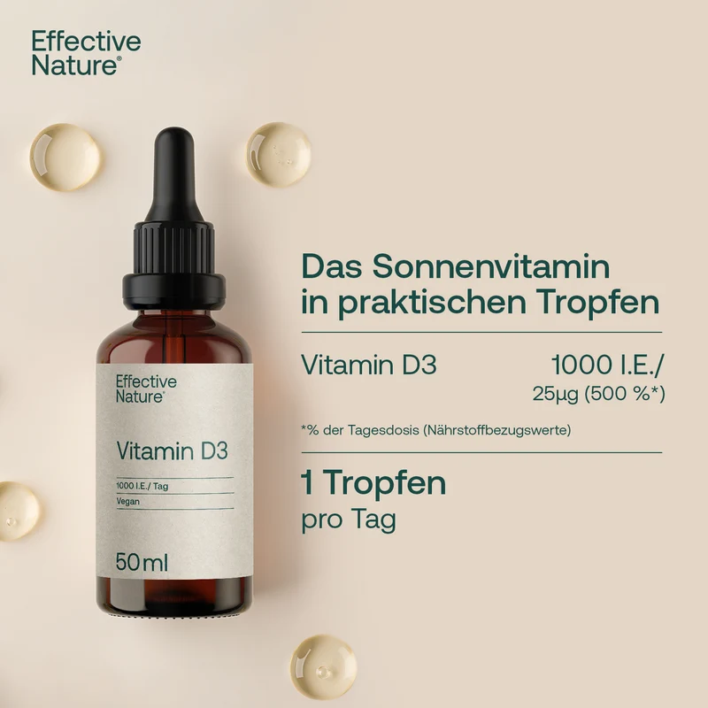 Vitamin D3 Tropfen in Kokosöl