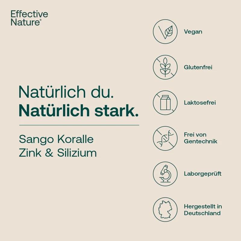 Sango Koralle mit Zink & Silizium