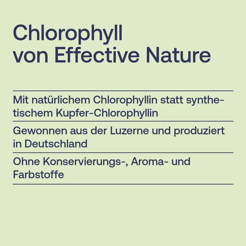 Chlorophyll Tropfen