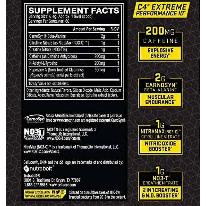 Cellucor C4 Extreme Preworkout Powder
