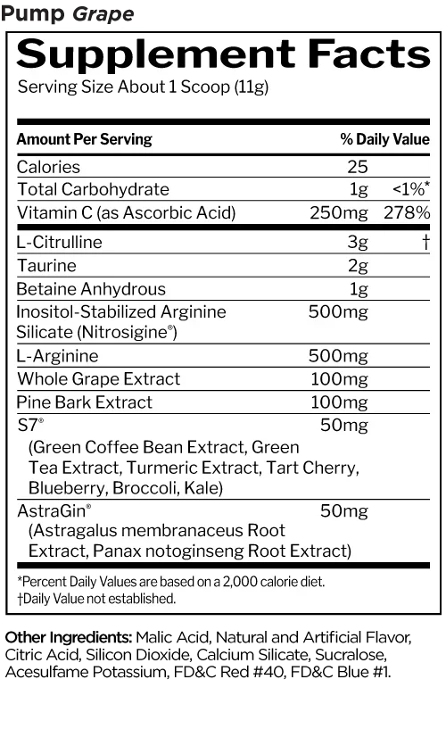 Rule 1 Pump Preworkout (Stim-Free)