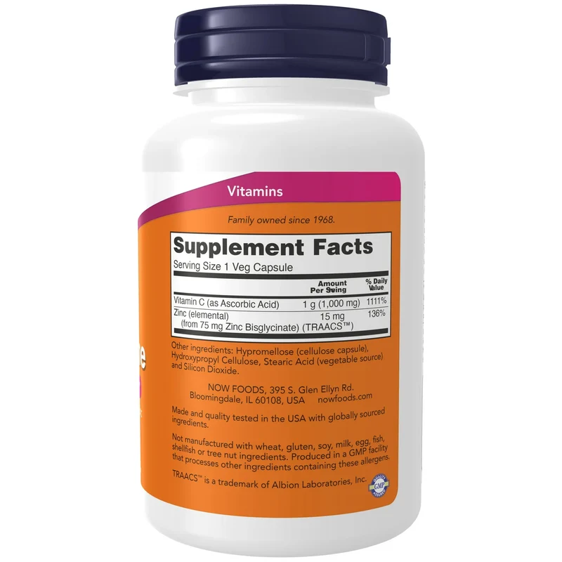 NOW C-1000 Zinc Immune