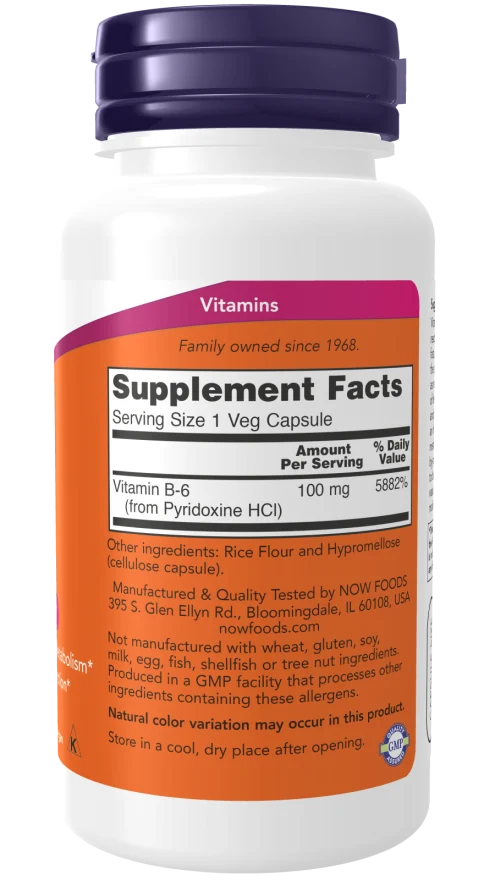 NOW Vitamin B-6 (100mg)