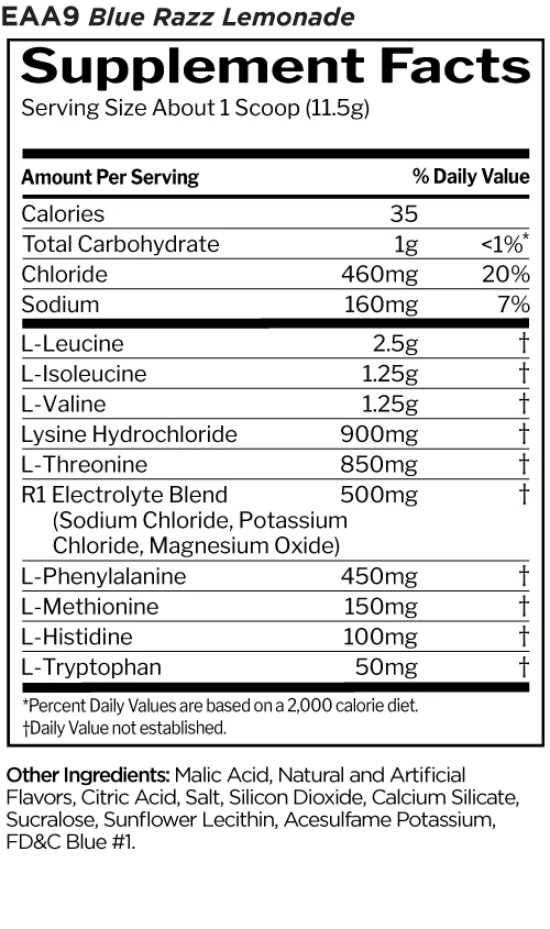 Rule 1 Essential Amino 9