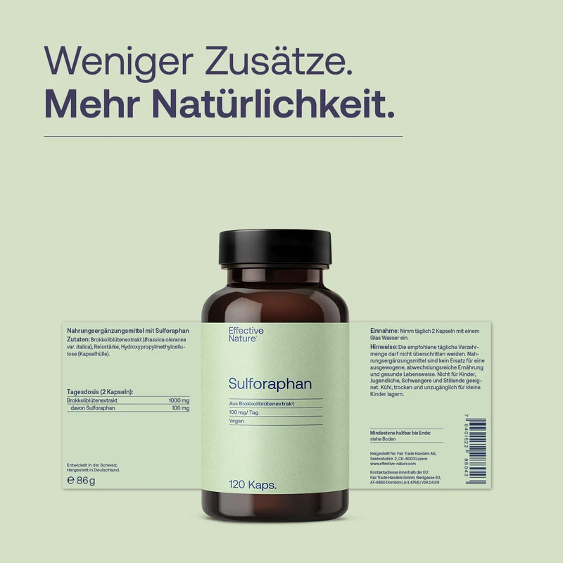 Sulforaphan - Hochdosierter, natürlicher Brokkoliextrakt