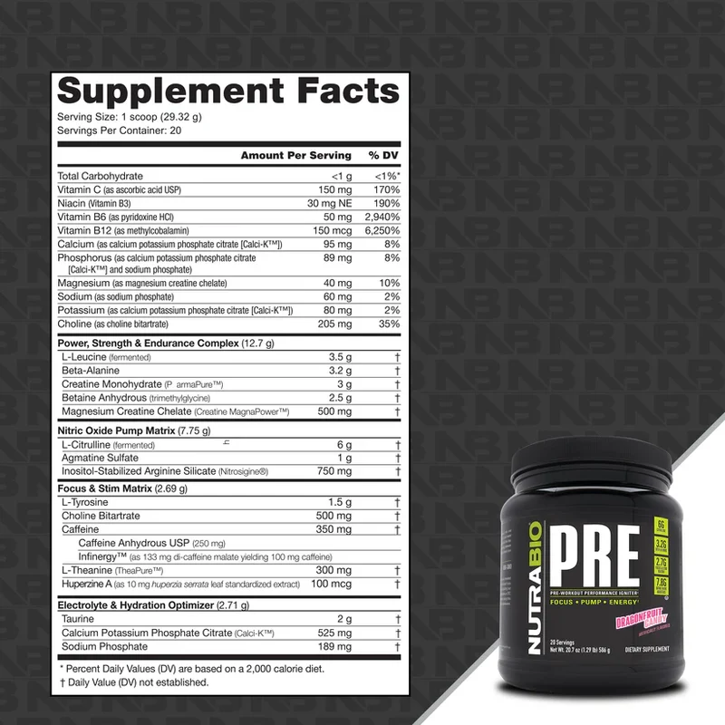Nutrabio Preworkout Powder