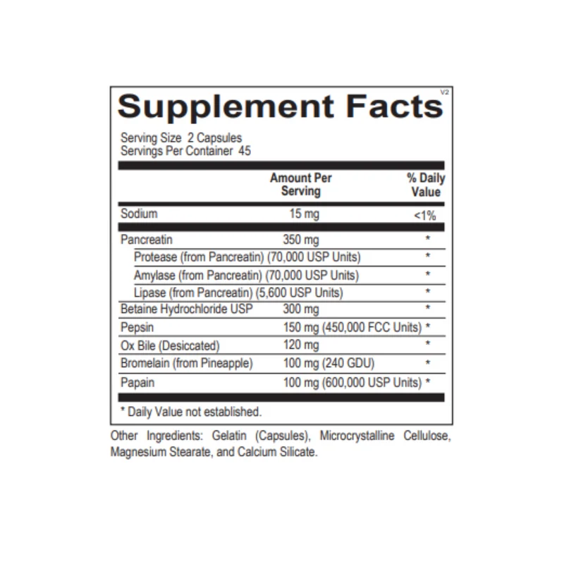 Digestive Enzymes with Betaine HCL