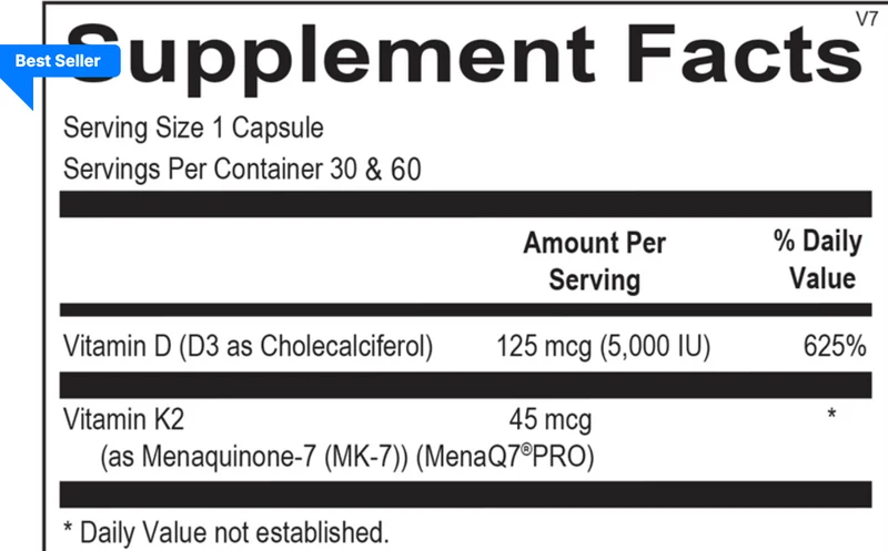 Vitamin D3 with K2 Capsule