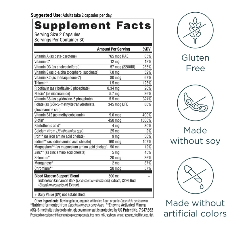 Ancient Nutrition Blood Sugar Multivitamin