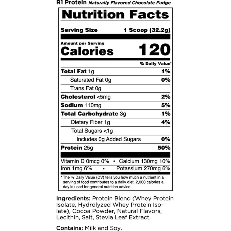 Rule 1 100% Isolate & Hydrolyzed Whey Powder