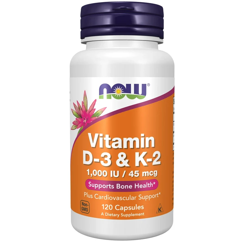 NOW Vitamin D-3 & K-2