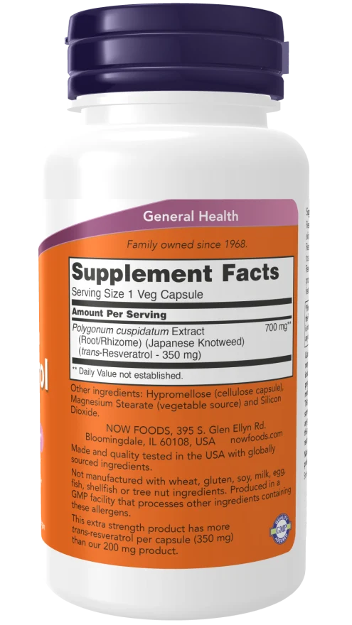 NOW Resveratrol Extra Strength