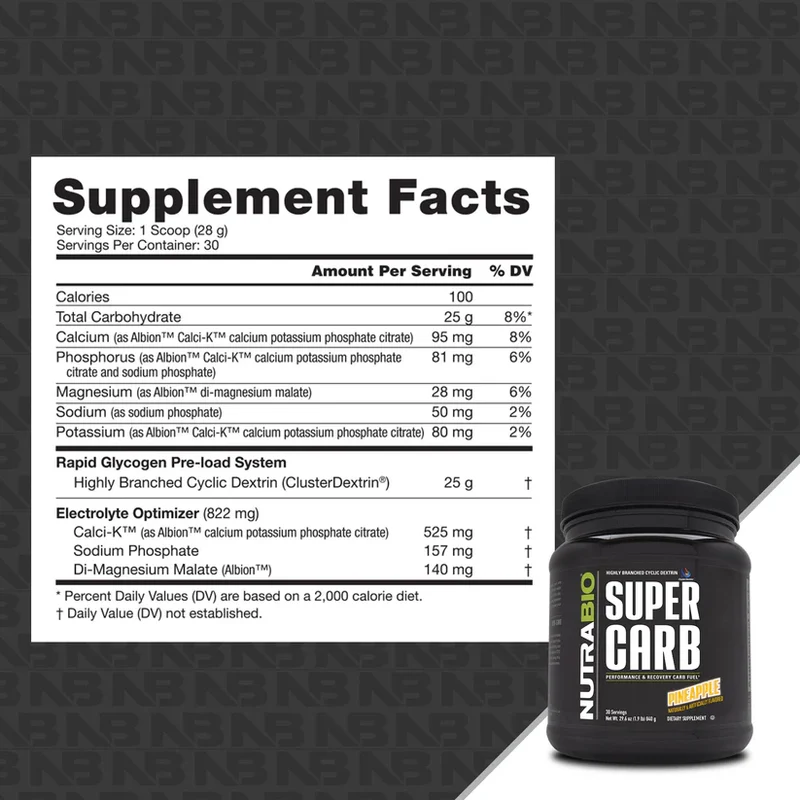 Nutrabio Super Carb Powder