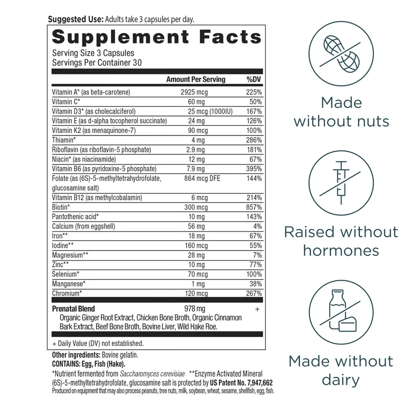 Ancient Nutrition Multi Prenatal (90 Capsules)