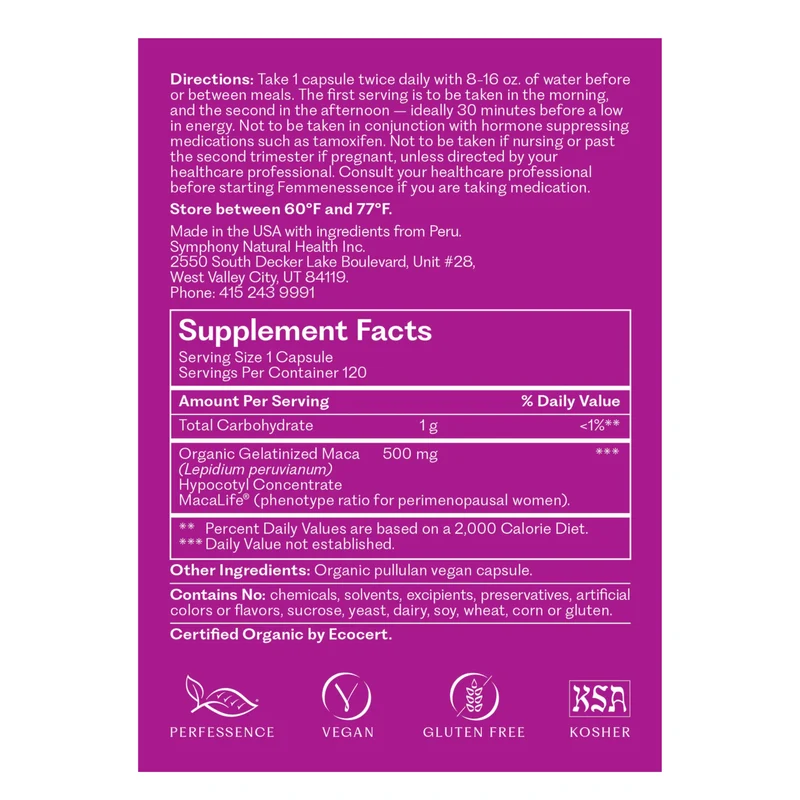 FemmenessencePRO Peri: MacaLife For Perimenopause